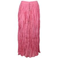 Skirts - Long Cotton Broomstick with Pocket - Solid Pink