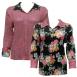 B - Black Floral reverses to Solid Dusty Rose B - Black Floral reverses to Solid Dusty Rose