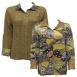 African Abstract reverses to Solid Taupe