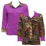 Paisley Plaid Magenta reverses to Solid Orchid