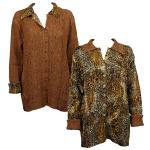 Swirl Leopard reverses to Solid Camel