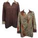 Patchwork Animal reverses to Solid Brown