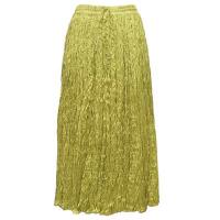 Skirts - Mid-Length Rayon Broomstick - Rayon Jacquard - Light Golden Olive