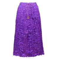 Skirts - Mid-Length Rayon Broomstick - Rayon Jacquard - Purple