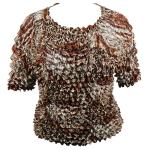 Tama&Atilde;&plusmn;o Queen - Sin manga y Popcorn de manga corta - Patchwork Leopard