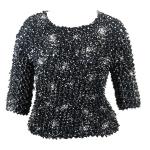 Tama&Atilde;&plusmn;o Queen- manga de tres cuartos - Abstract Dots Black-White