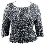 Tama&Atilde;&plusmn;o Queen- manga de tres cuartos - Leopard Black-White