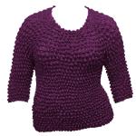 Tama&Atilde;&plusmn;o Queen- manga de tres cuartos - Deep Plum