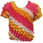 Li'l Kernal Popcorn - Short & Long Sleeves - Short Sleeve Magenta-Gold Stripe