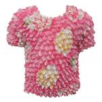 Li'l Kernal Popcorn - Short & Long Sleeves - Short Sleeve Pink-White-Gold Floral
