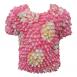 Short Sleeve Pink-White-Gold Floral