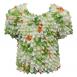 Short Sleeve Posies - Green