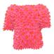 Short Sleeve Dots Hot Pink Orange