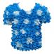 Short Sleeve Blue-White Dots