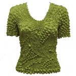 De Punto de lujo de manga corta - Leaf Green