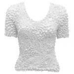 Pinpoint Popcorn - Short Sleeve - White