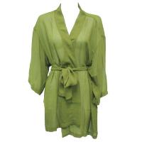 Kimono de Georgette estilo chaqueta - Solid Green