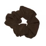 Georgette Scrunchies - Solid Dark Brown