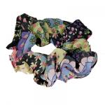 Georgette Scrunchies -  Paisley Floral Warm