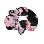 Georgette Scrunchies -  Floral Stencil Pink