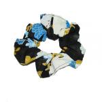 Georgette Scrunchies -  Mums Blue-Black