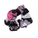 Georgette Scrunchies -  Mums Pink-Black