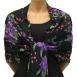  Black-Purple Floral