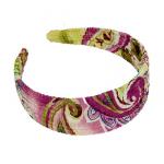 Vendas de Georgette -  Pink-Lime Paisley