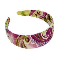 Georgette Headbands Sale  -  Pink-Lime Paisley