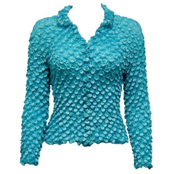 Wholesale 691 - Coin Style - Cardigan Turquoise - One Size Fits Most