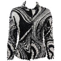 Coin - Cardigan - Swirl Black-White