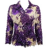 Coin - Cardigan - Rose Floral - Purple