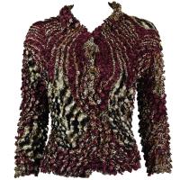 Coin - Cardigan - Zebra Wine-Brown