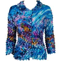 Coin - Cardigan - Abstract Paint Splatter - Blue