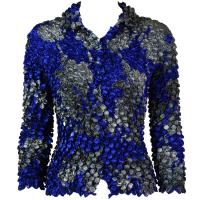 Coin - Cardigan - Flowers Royal-Charcoal