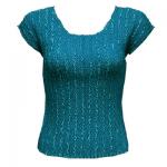 M&Atilde;&iexcl;gic  Crush manga de casquillo - Solid Dark Teal