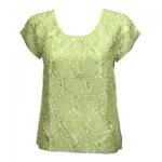 Magic Crush Diamond Cap Sleeve - Celery