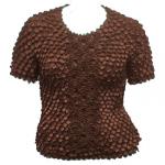 Tama&Atilde;&plusmn;o  Queen- camisas de Popcorn de Fishscale Moneda - Dark Chocolate