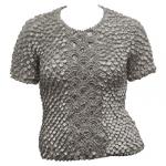 Tama&Atilde;&plusmn;o  Queen- camisas de Popcorn de Fishscale Moneda - Charcoal