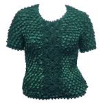 Tama&Atilde;&plusmn;o  Queen- camisas de Popcorn de Fishscale Moneda - Seagreen
