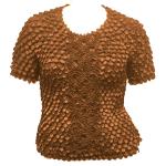 Tama&Atilde;&plusmn;o  Queen- camisas de Popcorn de Fishscale Moneda - Taupe