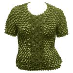 Queen - Coin Fishscale - Short Sleeve - Olive