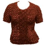 Queen - Coin Fishscale - Short Sleeve - Chestnut