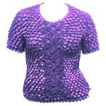 Tama&Atilde;&plusmn;o  Queen- camisas de Popcorn de Fishscale Moneda - Light Violet