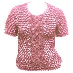 Tama&Atilde;&plusmn;o  Queen- camisas de Popcorn de Fishscale Moneda - Carnation