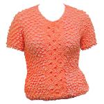 Queen - Coin Fishscale - Short Sleeve - Tangerine