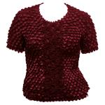 Queen - Coin Fishscale - Short Sleeve - Wine