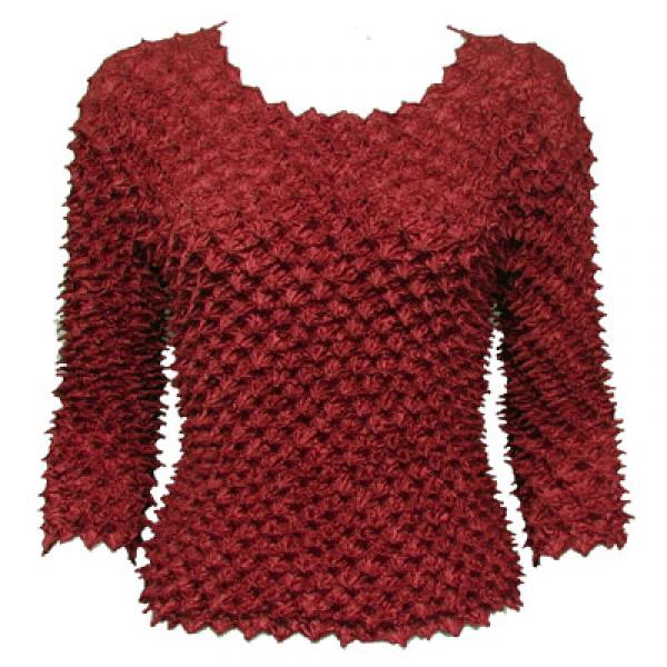 Wholesale 728 - Spike Top- 3/4 Sleeve Maroon Spike Top- Three Quarter Sleeve - One Size Fits Most