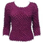 Spike Popcorn - Three Quarter Sleeve - Eggplant