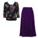 Black-Purple Floral TQ-Purple Slinky